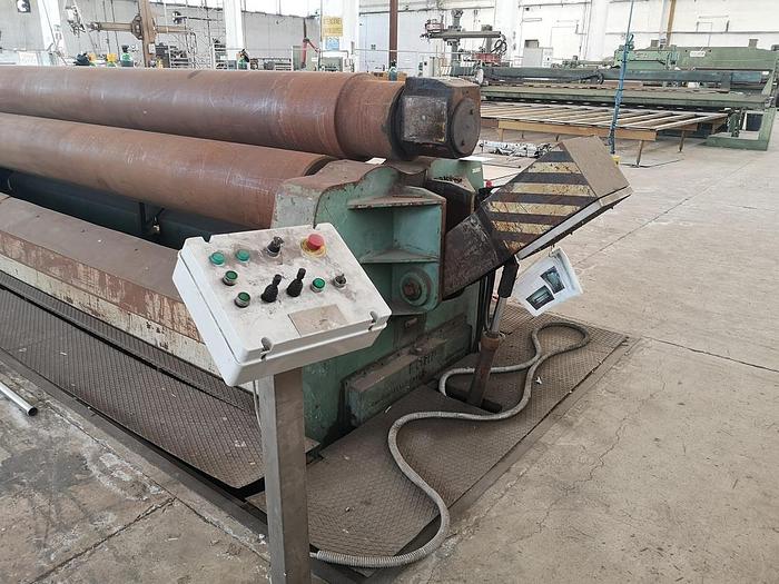 Used 1980 FOMP CIT 6000-6/9 mm mechanic plate bending machine 3 roll