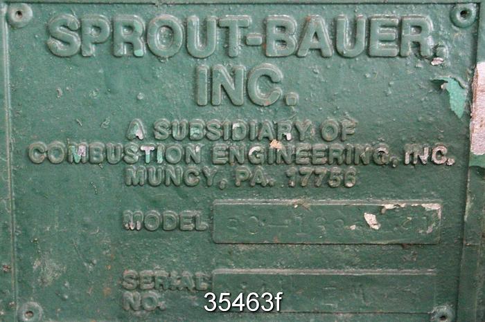 Used Sprout Bauer R34EM Double Disc Refiner, 34" Rotor #35463