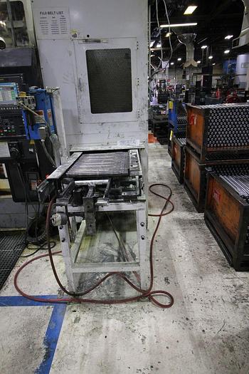 Used FUJI ANS-320TTS TWIN TURRET CNC LATHE WITH ROBOT LOAD/UNLOAD AND STOCKER TABLES