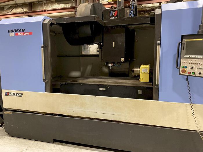 Used Doosan Mynx 7500 CNC 4-Axis Vertical Machining Center