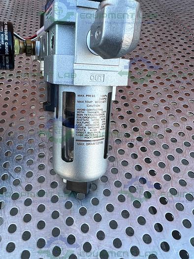 Used SMC  NAW3000 Filter Regulator 7 - 120 PSI w/ SMC Gauge