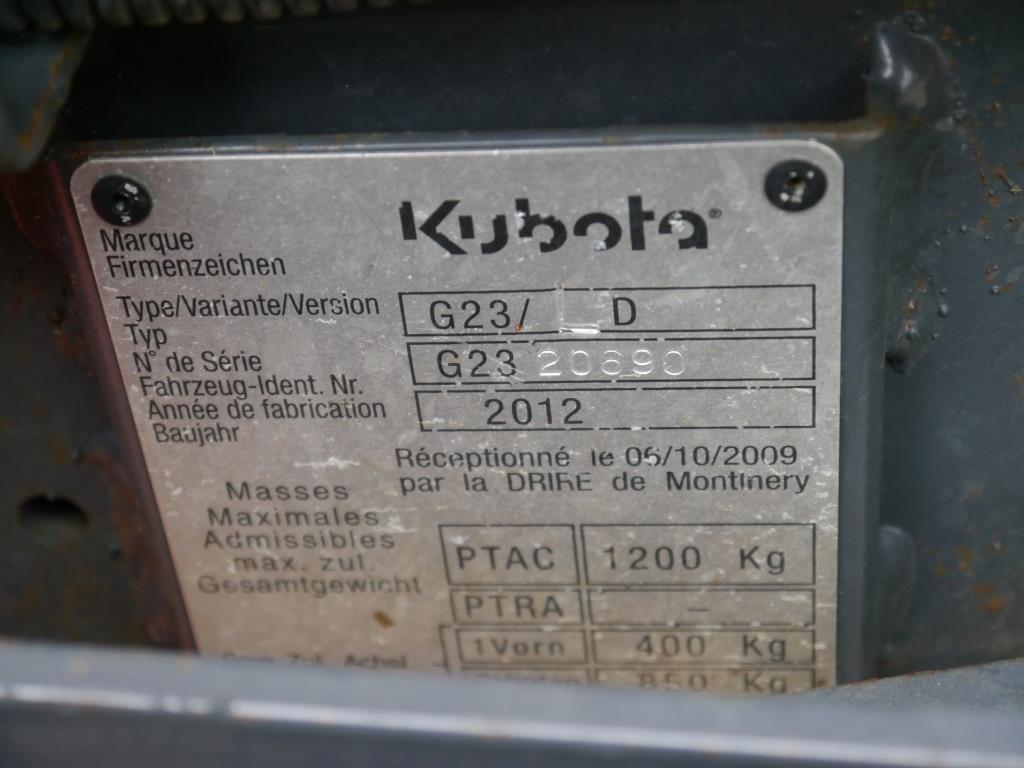 Used 2012 Kubota G23 Ride On Mower