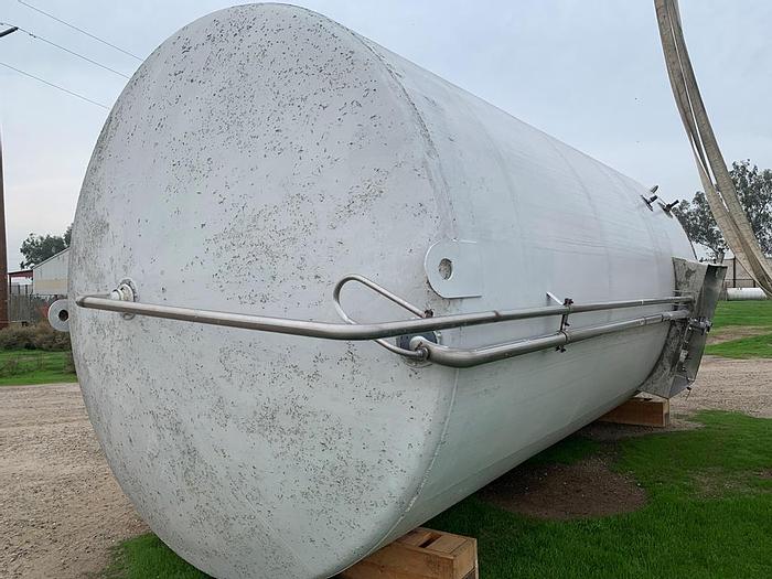 Used Tank, 10,000 Gallon, S/st, Jkt, Agit, DCI, Silo #C744332