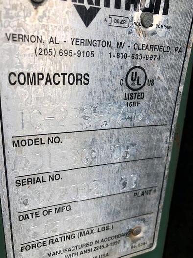 Used 2002 2002 Marathon Cardboard Compactor