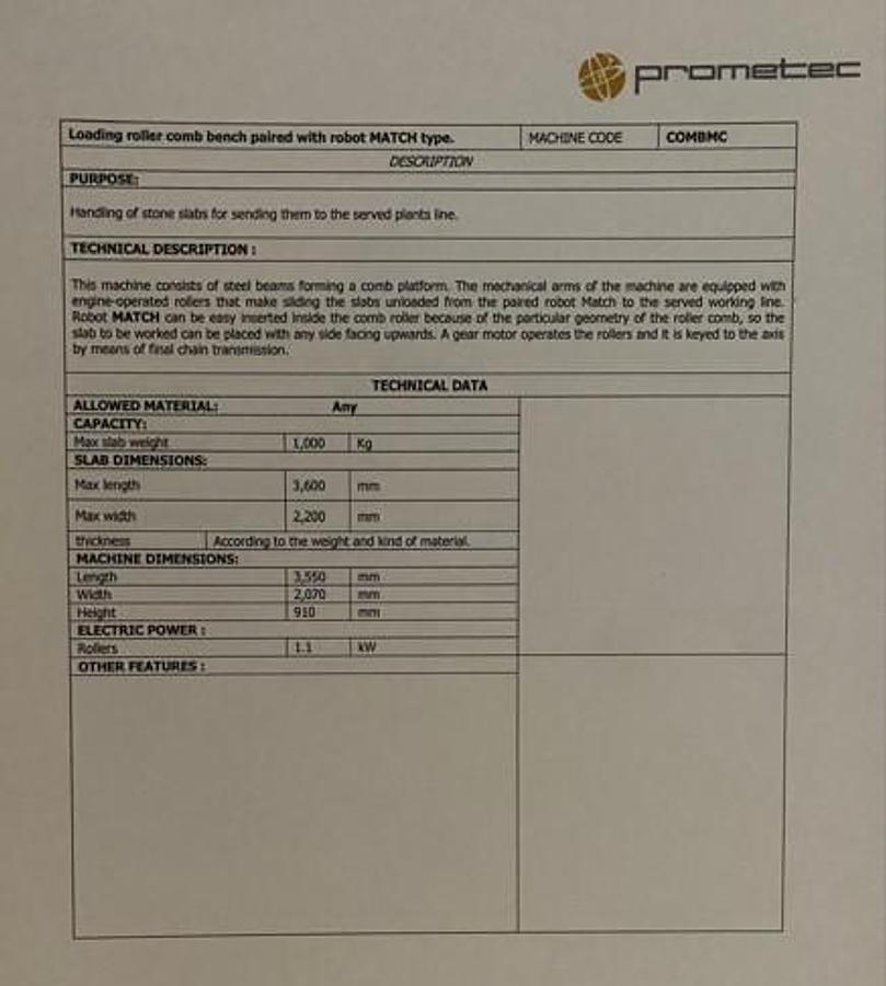 Gebraucht 2018 Prometec- ARTEMISIA Schleifstrasse/Polishing line