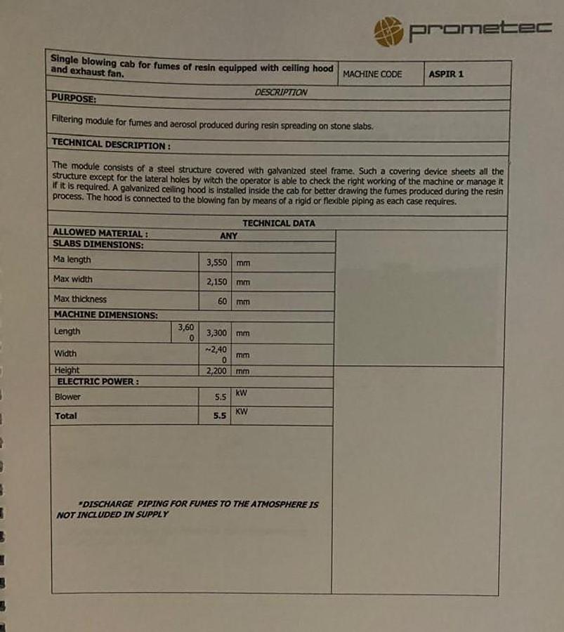 Gebraucht 2018 Prometec- Beschichtungsanlage/Resin line-