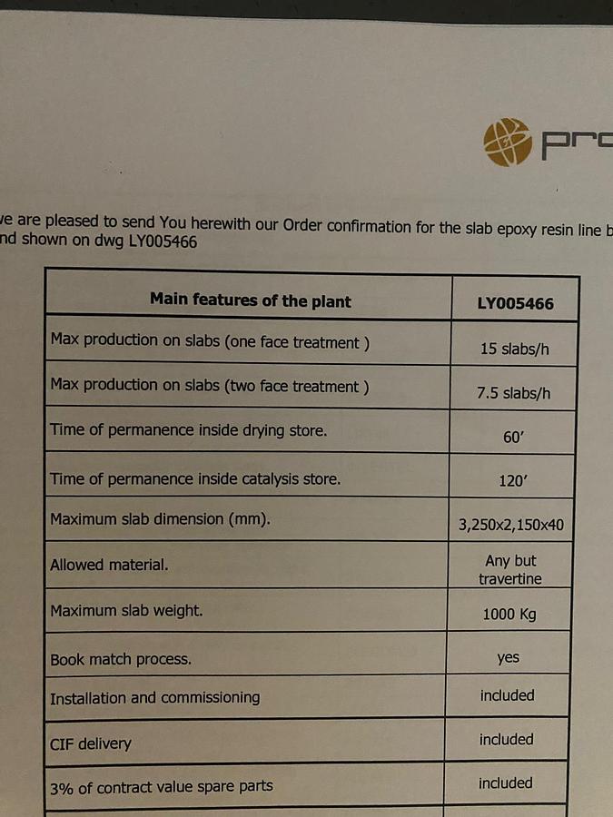 Gebraucht 2018 Prometec- Beschichtungsanlage/Resin line-