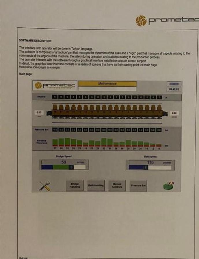 Gebraucht 2018 Prometec- ARTEMISIA Schleifstrasse/Polishing line