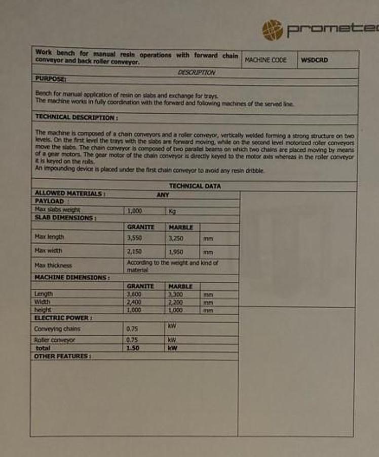 Gebraucht 2018 Prometec- Beschichtungsanlage/Resin line-