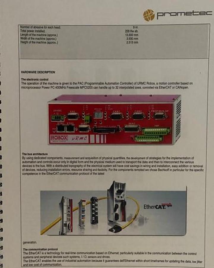 Gebraucht 2018 Prometec- ARTEMISIA Schleifstrasse/Polishing line