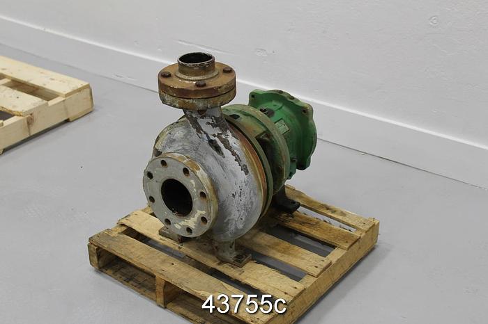 Used Goulds 3196 3x4x10 Pump, Stainless Steel Casing #43755