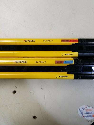 Used Keyence GL-R30L-T Transmitter , GL-R30L-R Receiver