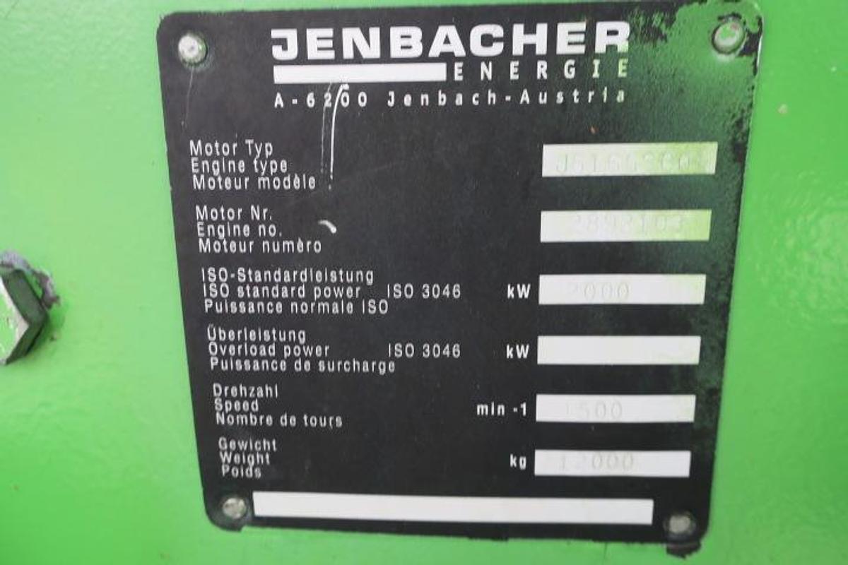 Used 1998 Jenbacher J616SGSC01 - 1942 KWe