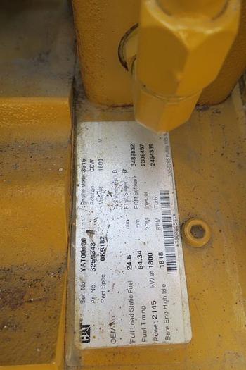 Used 2011 Caterpillar 3516B - 2500/2750 KVA