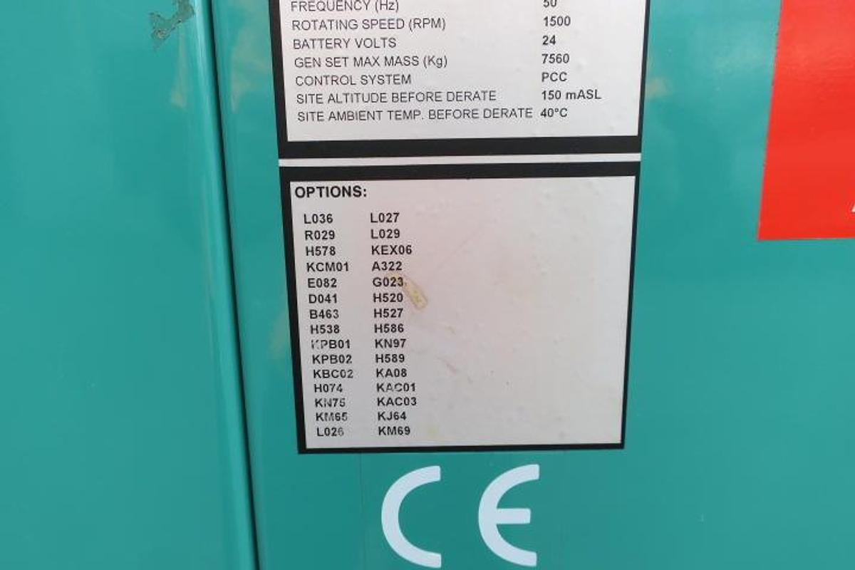 Used 2001 Cummins QST30-G7 - 810/900 KVA