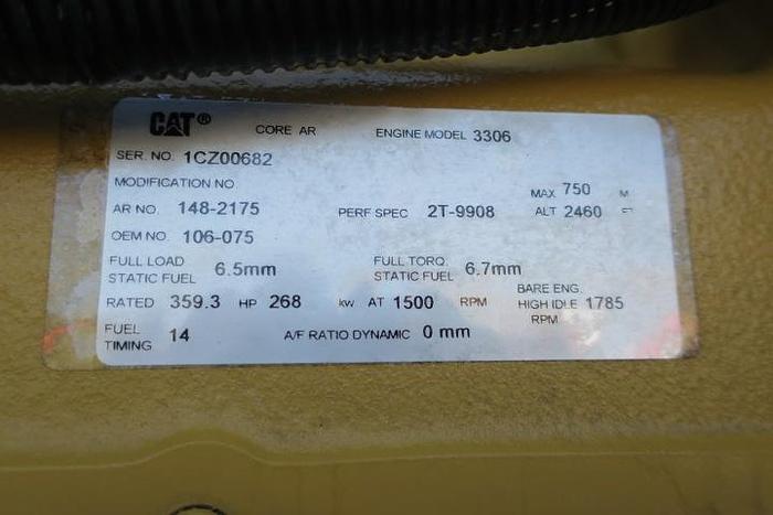 Used 1999 Caterpillar 3306 - 300/330 KVA