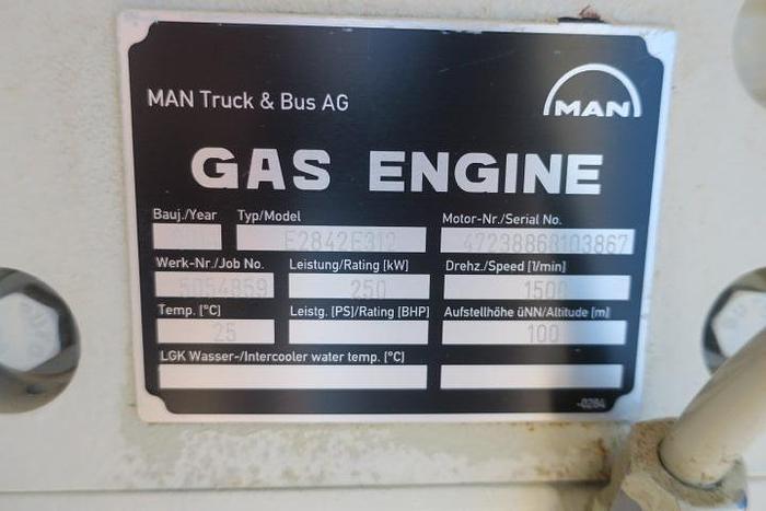 Used 2014 MAN E2842E312 - 240 KWe