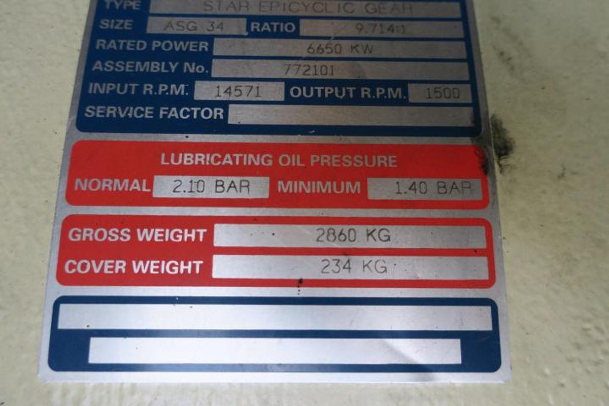 Used 2013 Centrax CX501 KB7 - 5,2MWe