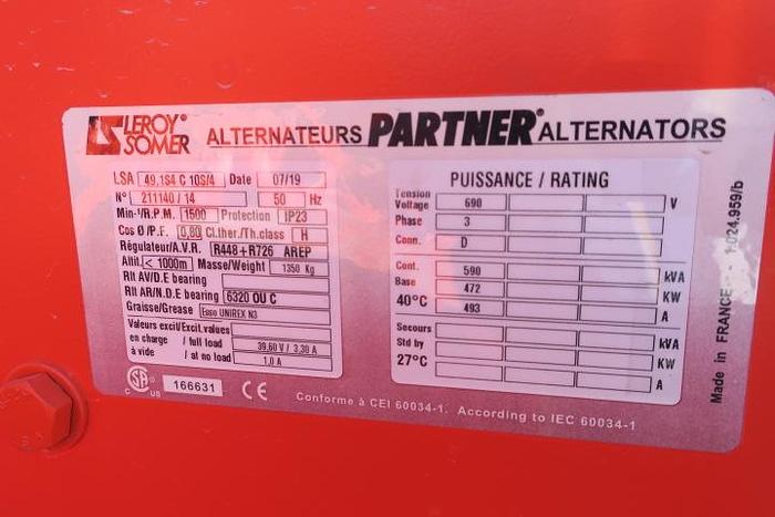 Unused 2007 Scania DC16-44A - 590 KVA