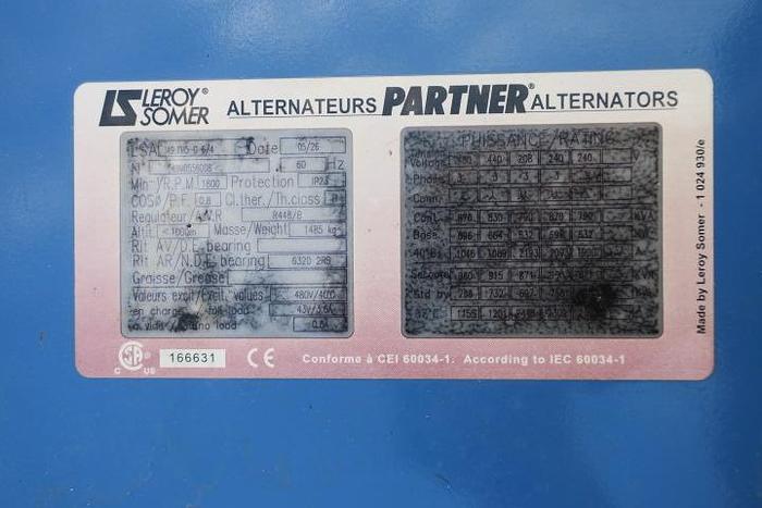 Used 2005 MTU 12V2000 - 636/700 KVA