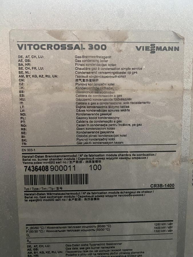 Used Viessmann steam boiler
