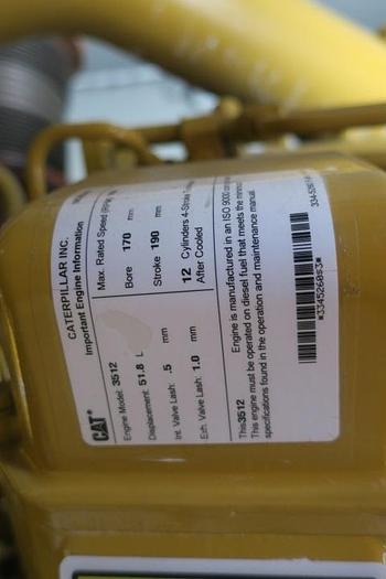 Used 2014 Caterpillar 3512