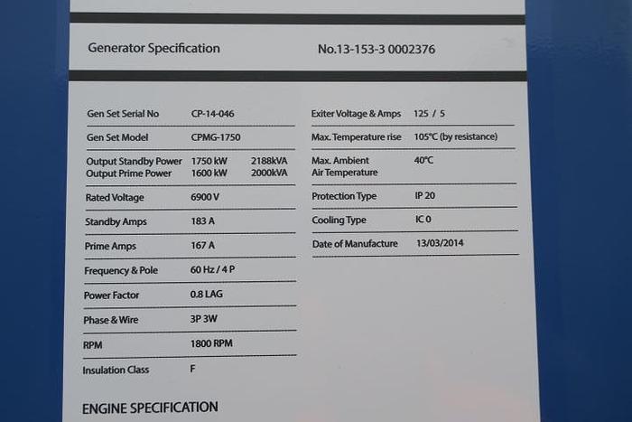 Used 2013 MTU 12V4000G83