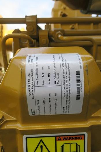 Used 2011 Caterpillar 3516B - 2500/2750 KVA