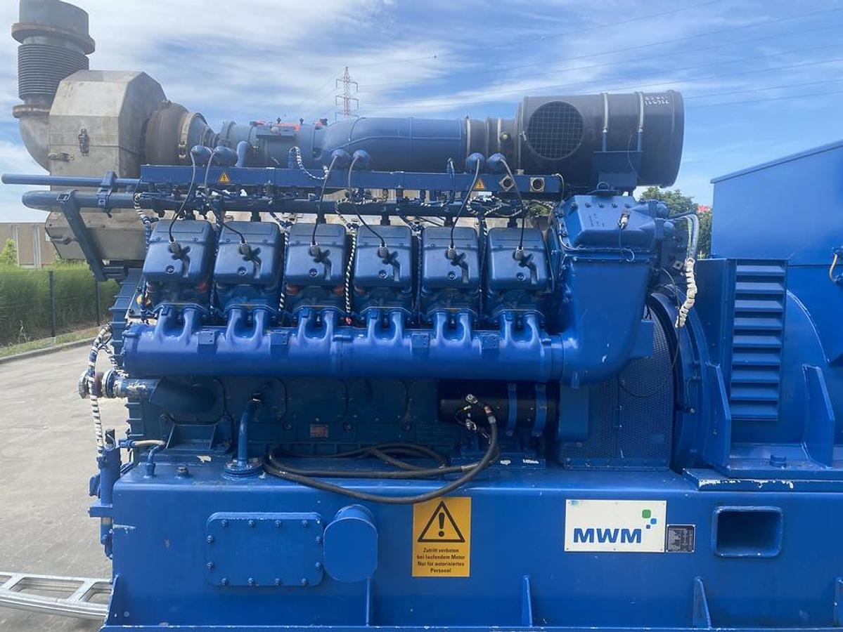 Used 2015 MWM TCG2020V12 - 1000 KWe