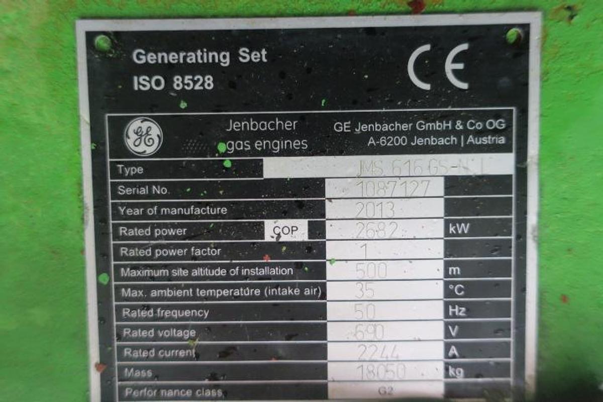 Used 2013 Jenbacher J616F