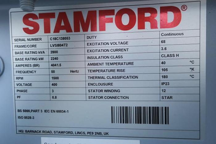 Used 2018 MTU 20V4000 L33F - 2145 KWe