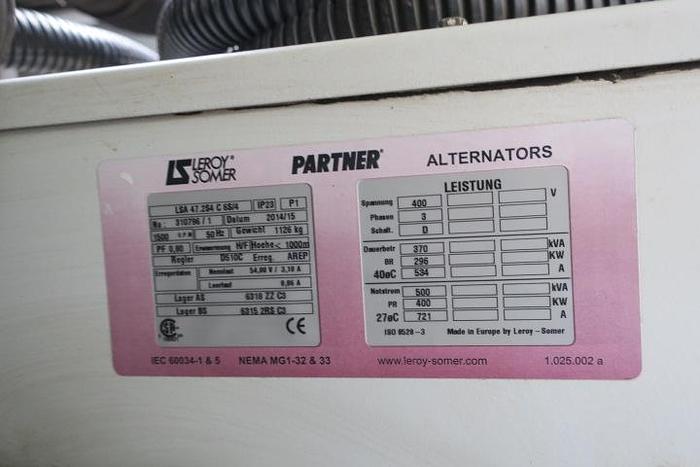 Used 2014 MAN E2842E312 - 240 KWe