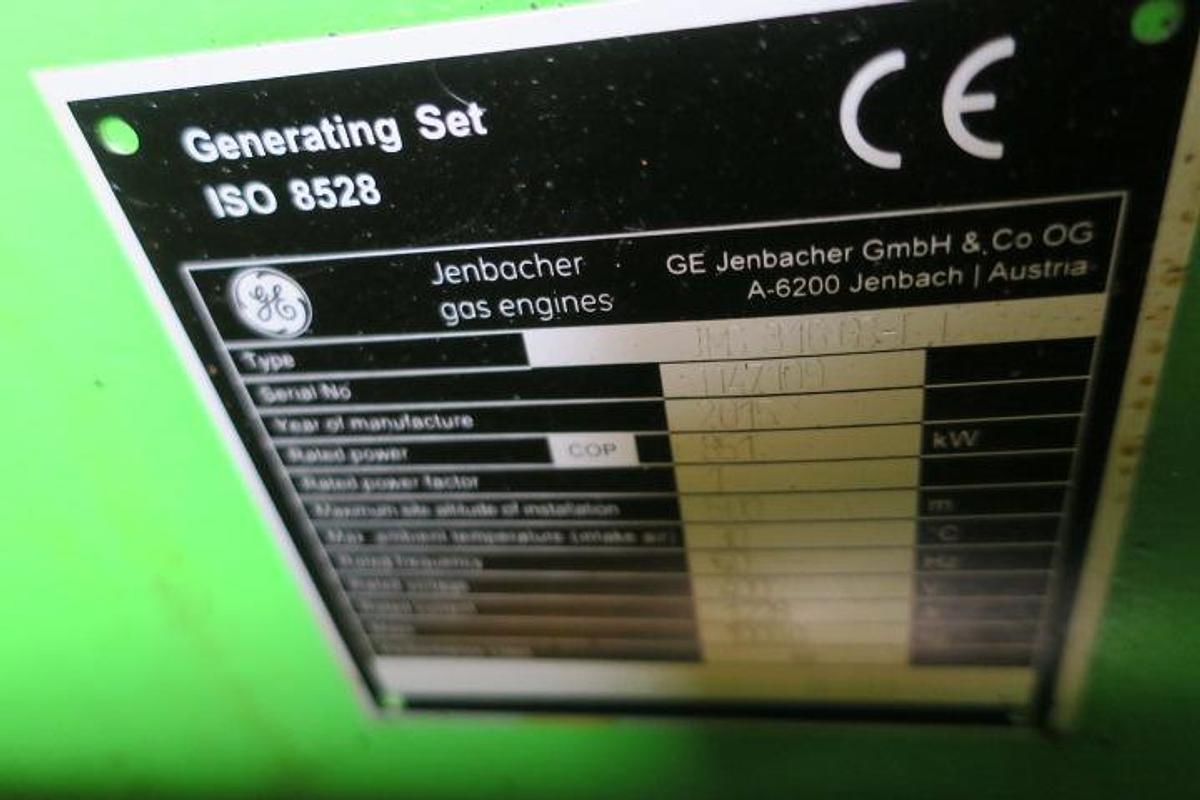 Used 2015 Jenbacher J316