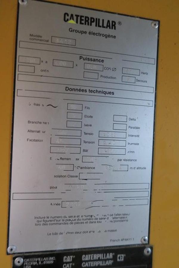 Used 2002 Caterpillar 800F - 800/880 KVA
