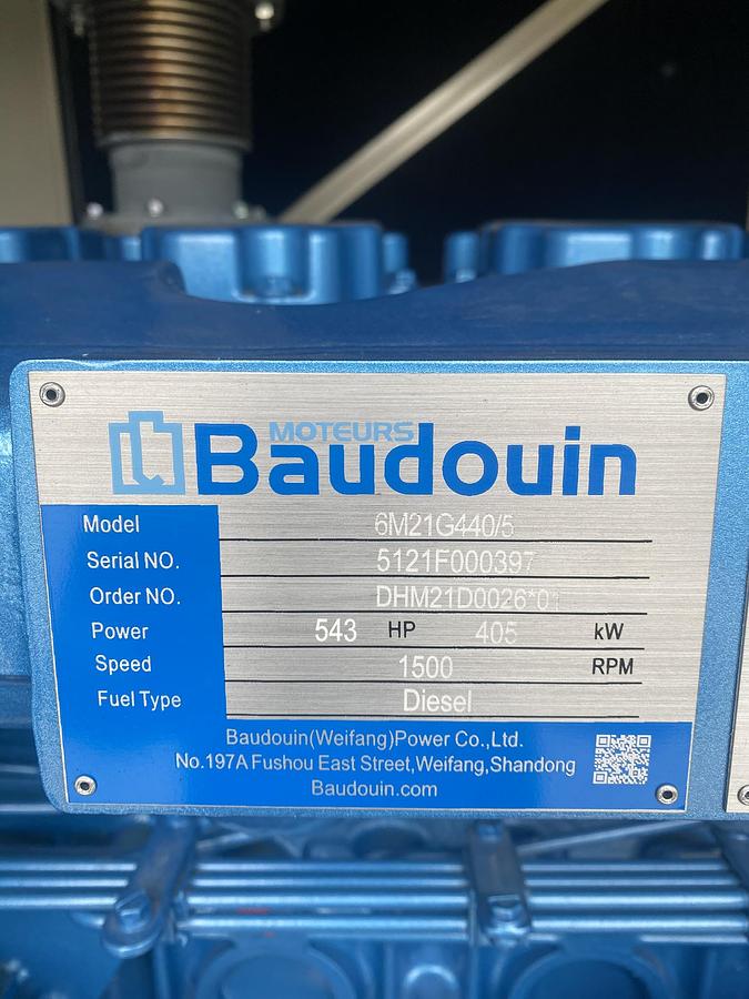 Used 2022 Baudouin TJ443BD - 402/443 KVA