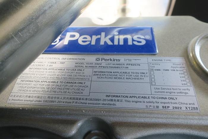 2023 Perkins 1106A-70T - 136 KVA