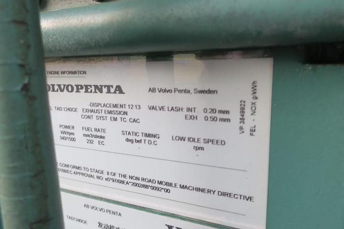 Used 2010 Volvo TAD1240GE - 350/385 KVA