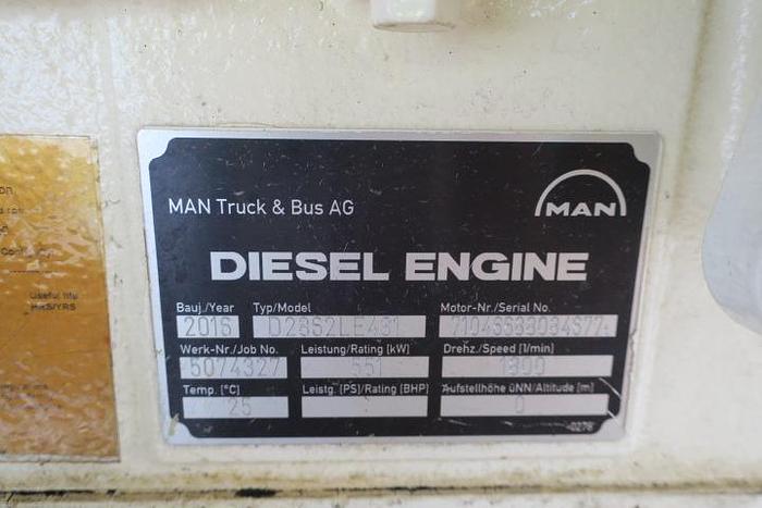 Used 2016 MAN D2862 LE 431 - 750 HP