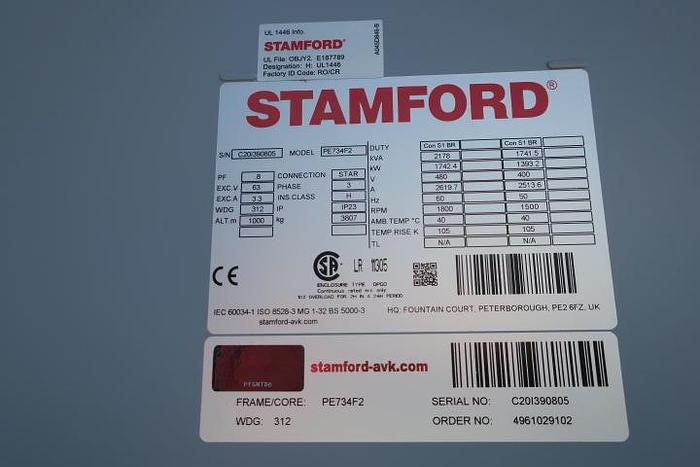 Unused 2020 MTU 12V4000 L64FNER - 1506 KWe