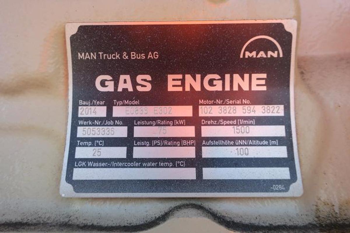 Used 2015 MAN E0836 E302 - 75 KWe