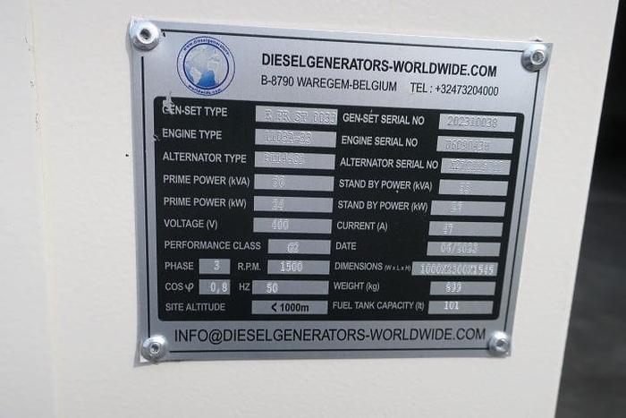 2023 Perkins 1103A-33 - 30/33 KVA