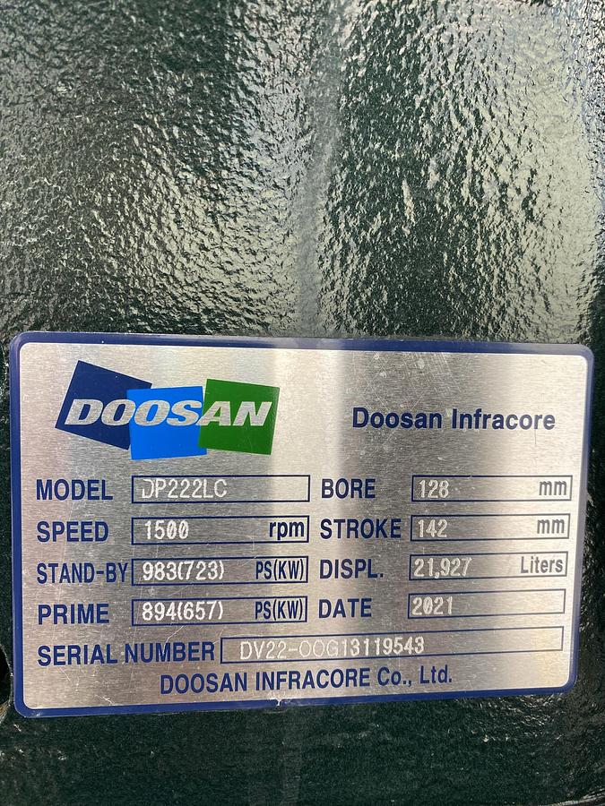Used 2022 Doosan TJ830DW - 745/821 KVA