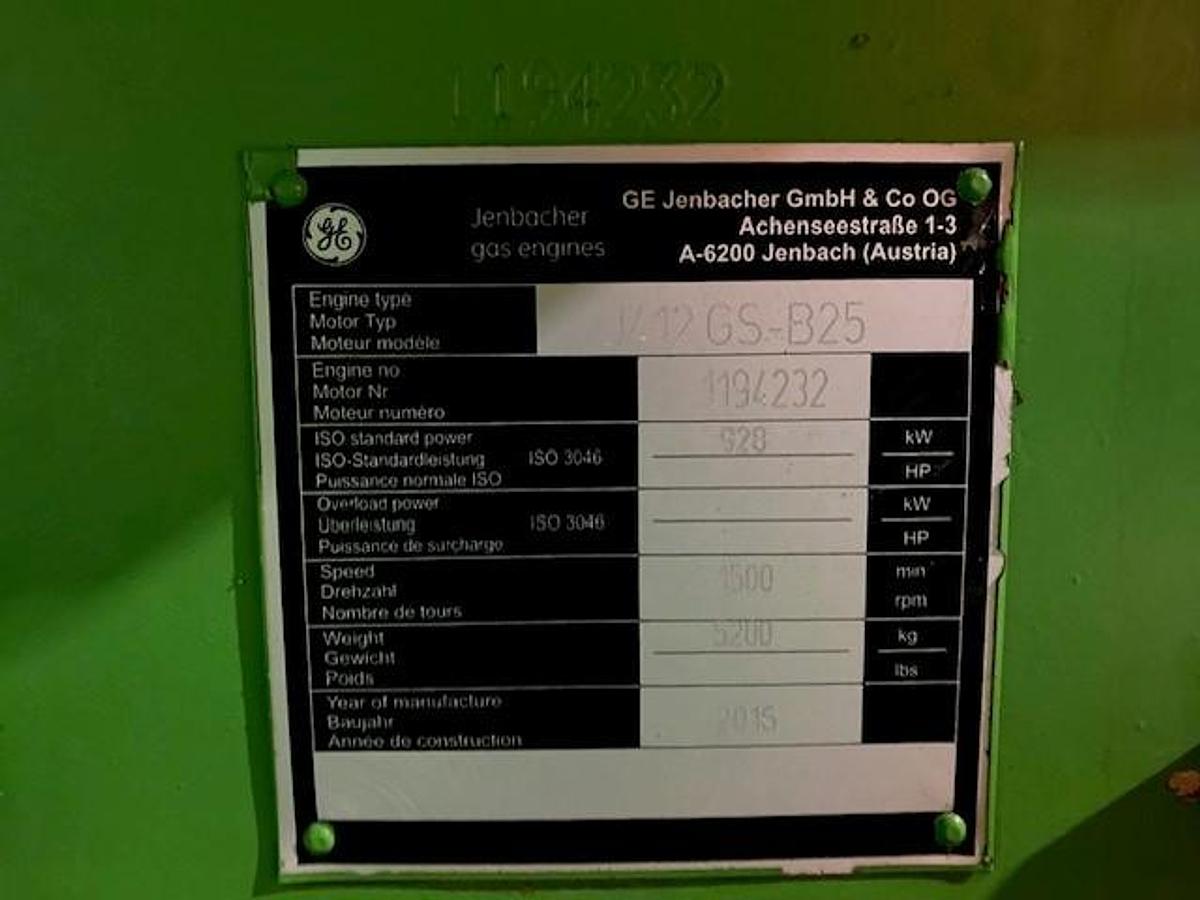 Used 2016 Jenbacher J412