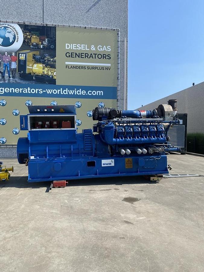 Used 2015 MWM TCG2020V12 - 1000 KWe