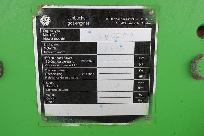 Used 2011 Jenbacher JMS616 GS-N.L