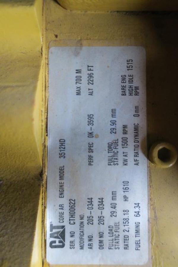 Used 2008 Caterpillar 3512B-HD