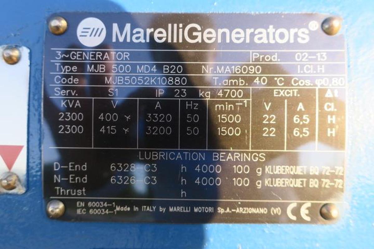 Used 2013 MWM TCG2020V16 - 1560 KWe