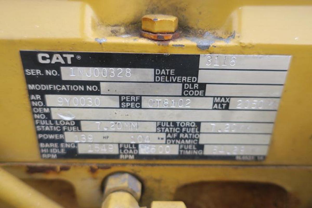 Used 2002 Caterpillar 3116 - 113/124 KVA