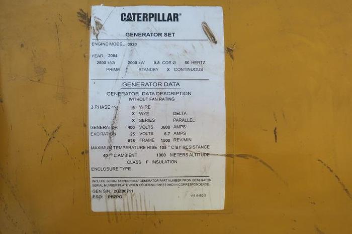 Used 2004 Caterpillar G3520C