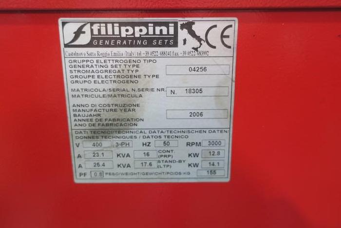 Unused 2006 Filippini PTO